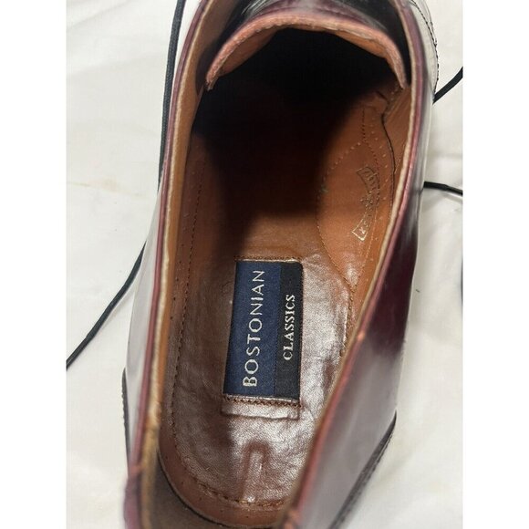 Bostonian Mens cherry Leather 10 W  style 20339 Lace Up  oxfords - Picture 12 of 14